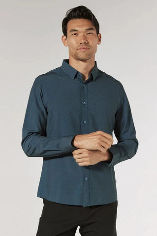 Navy Paseo Button Up