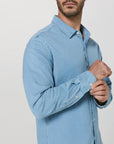 Light Blue Bozeman Denim Long Sleeve Shirt