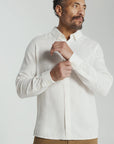White Oasis Linen Long Sleeve Shirt