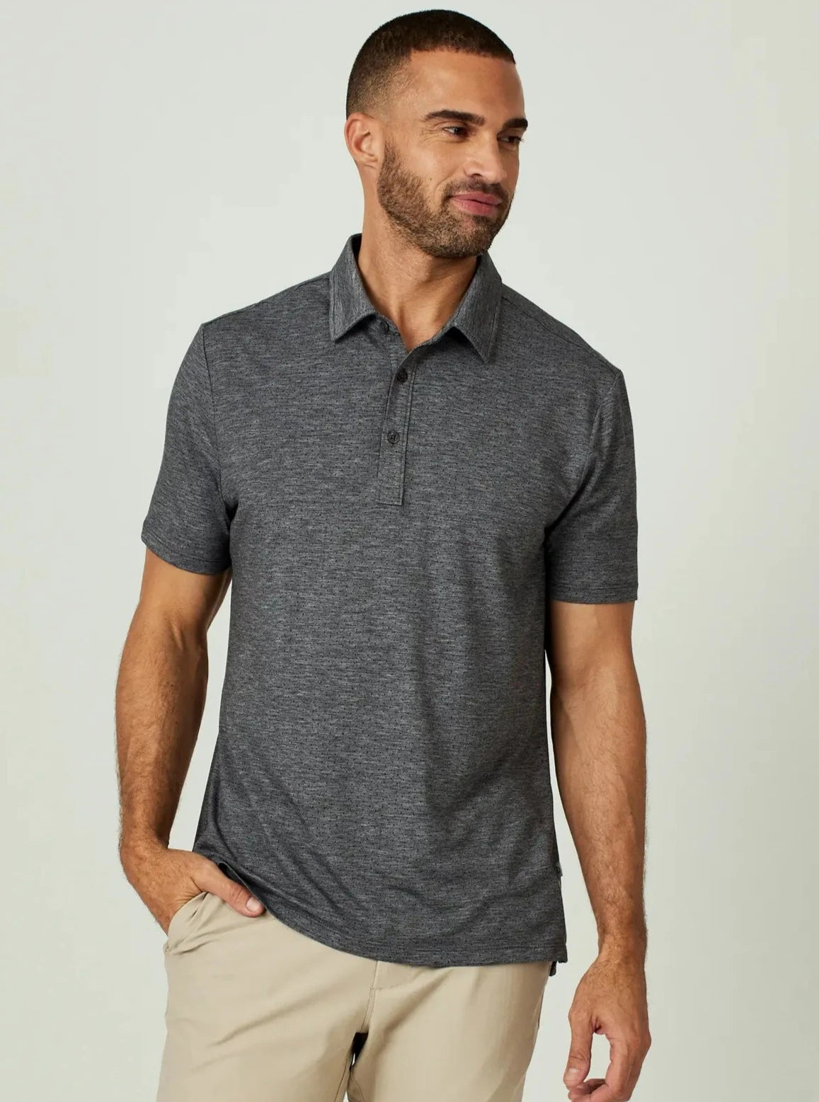 Nikos Charcoal Polo