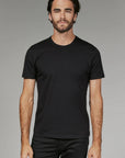 Black Modal Crew Neck Tee