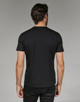 Black Modal Crew Neck Tee