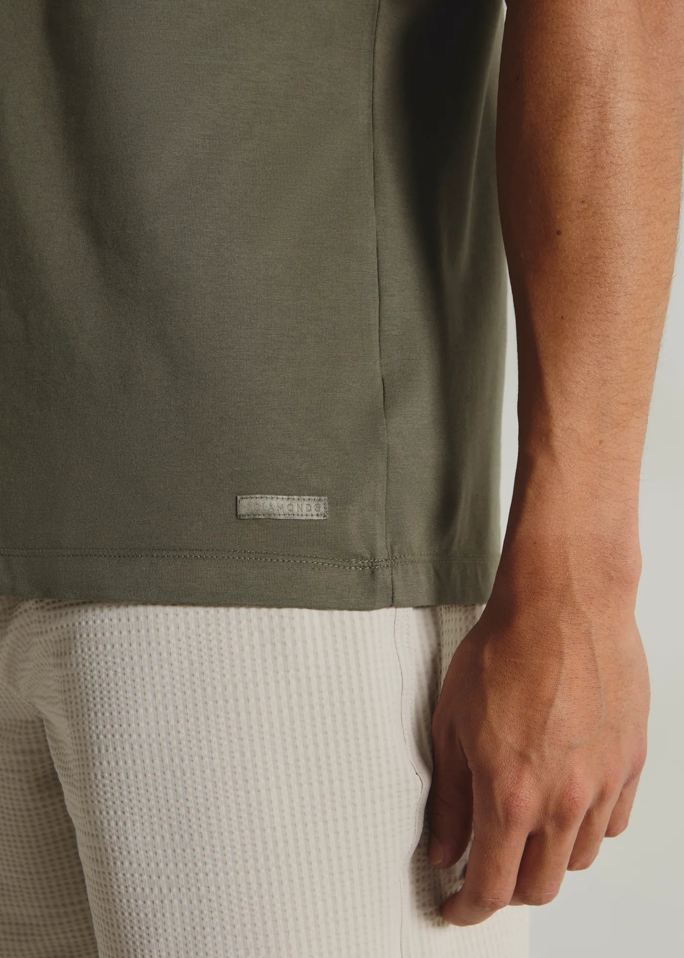 Moss Green Modal Crew Neck Tee