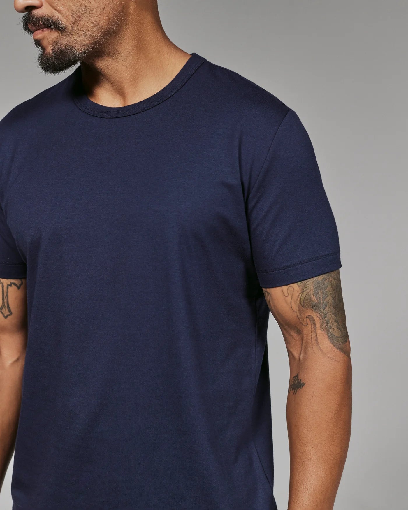 Navy Modal Crew Neck Tee