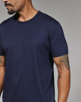 Navy Modal Crew Neck Tee