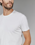 White Modal Crew Neck Tee