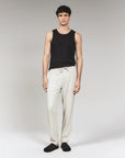 Black Modal Ribbed Tank