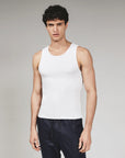 White Modal Ribbed Tank