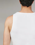 White Modal Ribbed Tank