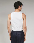 White Modal Ribbed Tank