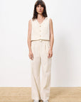 Creme Stripe Pia Trouser