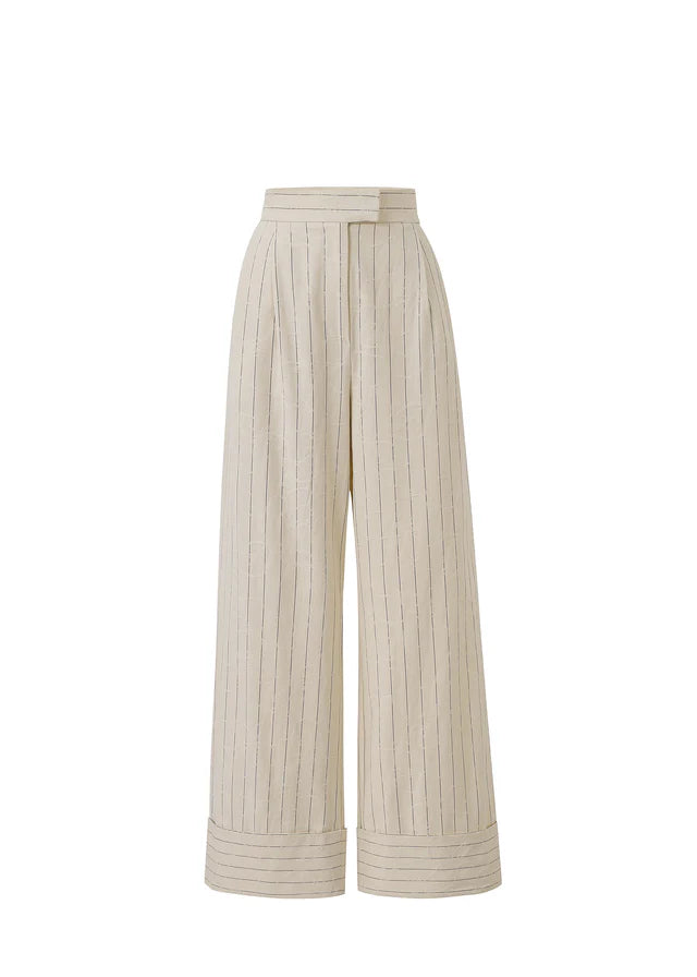 Creme Stripe Pia Trouser