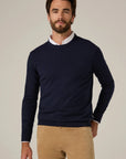 Navy Alcott Crewneck Sweater