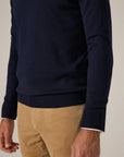 Navy Alcott Crewneck Sweater