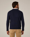 Navy Alcott Crewneck Sweater