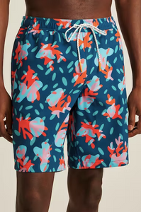 Coral Splat Trunk Shorts
