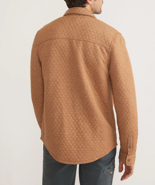 Camel Corbet Quilted Overshirt