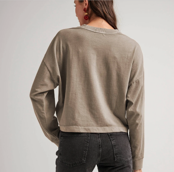 Warm Grey Relaxed Long Sleeve