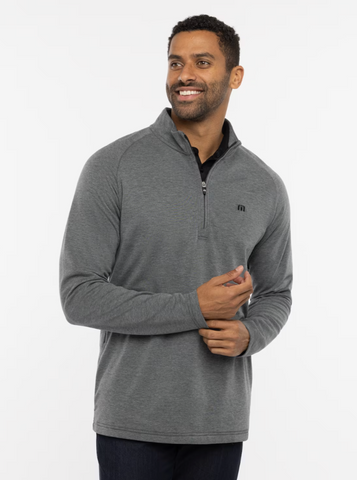 Dark Grey Upgraded Half Zip Sweater