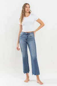 Victorious High Rise Crop Wide Leg Jean