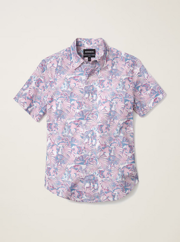 Lavender Prowlers Stretch Riviera Button Up