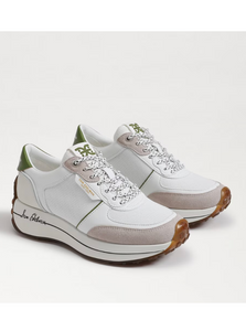 White & Matcha Green Jayce Sneaker