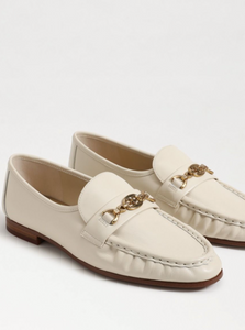 Modern Ivory Leather Lucca Bit Loafer