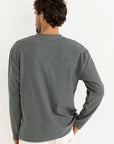 Silver Pine Vintage Terry LS Henley