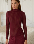 Burgundy Sadie Top