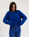 Cobalt Fuzz Wren Sweater