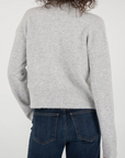 Heather Grey Lilia Button Front Sweater