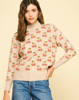 Oatmeal Cherry Nora Sweater