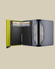 Slimwallet Matte Grey & Lime