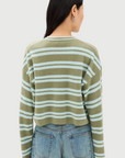 Olive Striped Sweater
