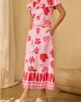 Pink & Red Marina Top - 47202