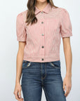 Red & Cream Leah Denim Jacket