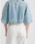 Denim Oxford Blouse