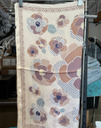 Beige Floral Daisy Scarf
