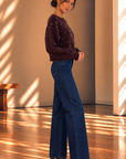 Wine Tasting Studded Crop Sweater