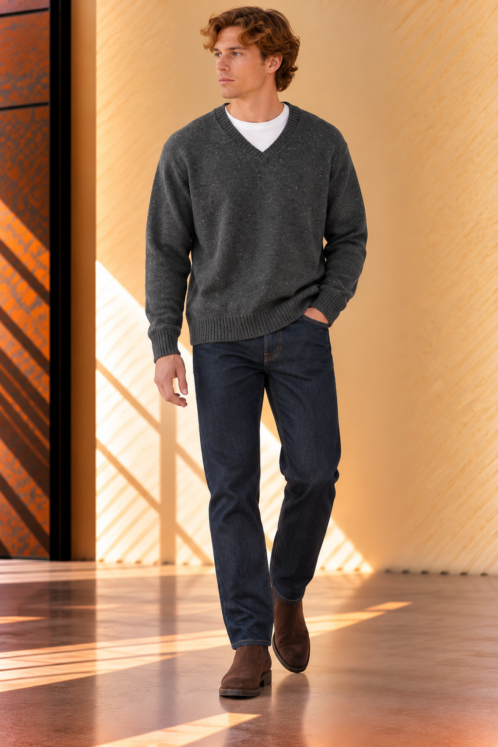 Blackwater Merino V-Neck Sweater