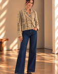Lotty Jacquared Morning Oat Jacket
