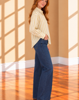 Golden Sage Golden Haven Stripe Button Up