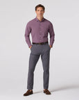 Eggplant Levi Plaid Leeward LS Dress Shirt
