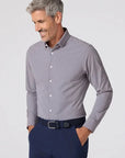 Eggplant Winston Check Leeward LS Dress Shirt