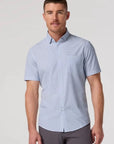Lilac Stacked Hatch Leeward SS Dress Shirt