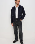 Navy Boucle Tillman Jacket