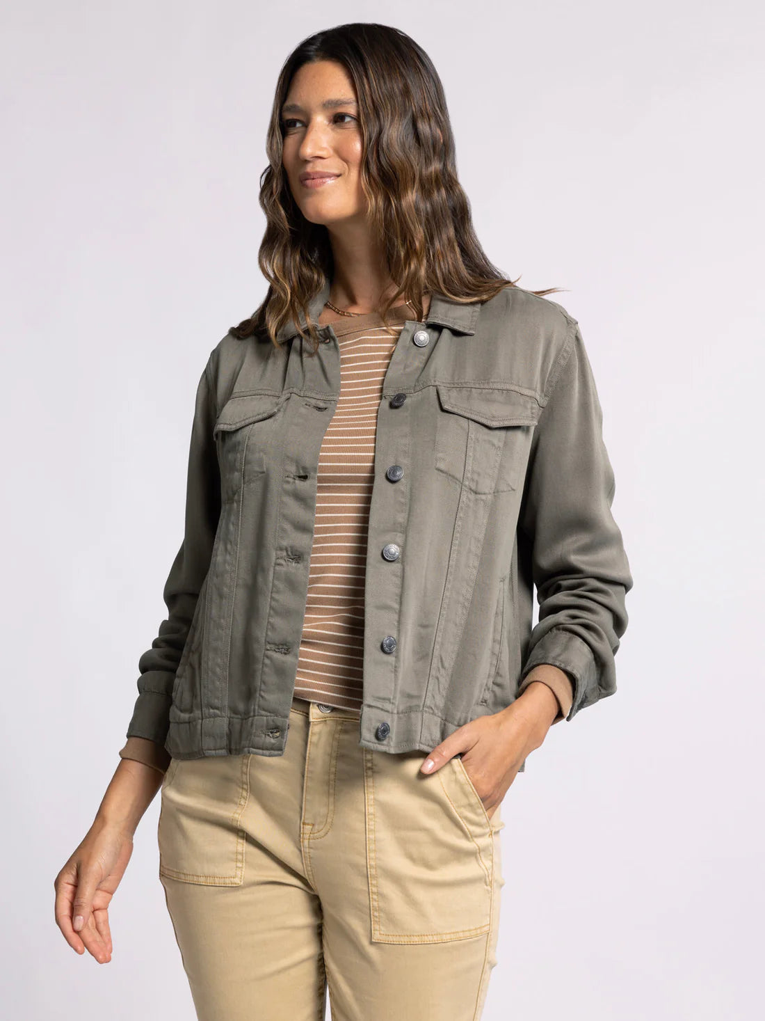 Dusty Olive Jackie Jacket