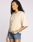 Khaki Alyssa Cardigan Top