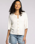 White Alyssa Cardigan Top