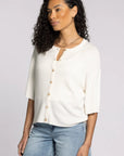 White Alyssa Cardigan Top